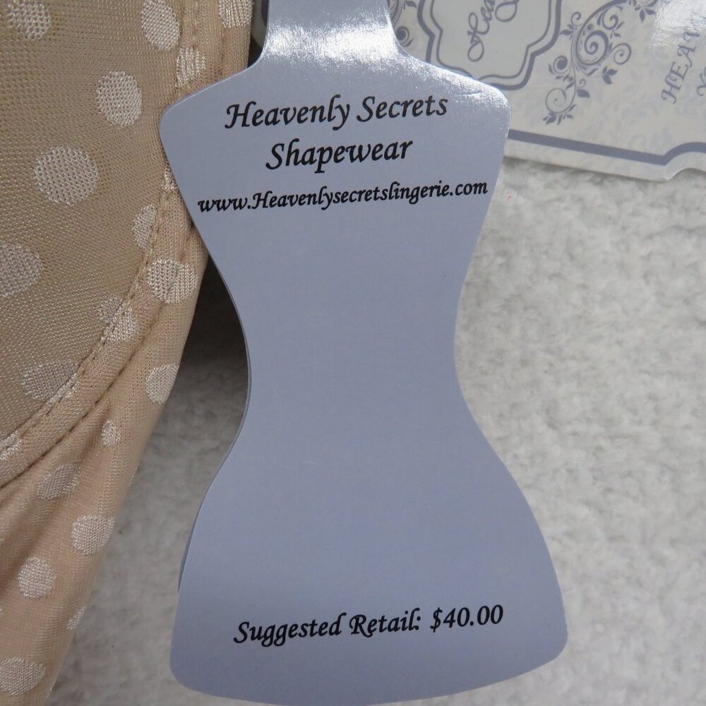 Heavenly Secrets‎ Shapewear Bodysuit Womens 2X Polka Dot Molded Cup Lingerie - Picture 8 of 12